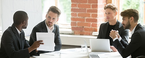 group of people in office