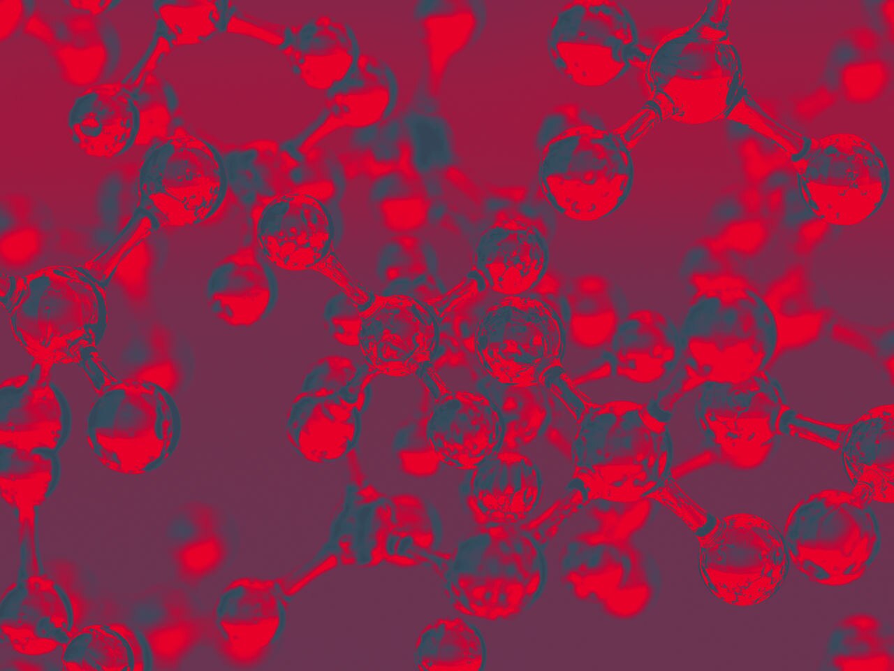 Scientific background. 3D render - Red Texture